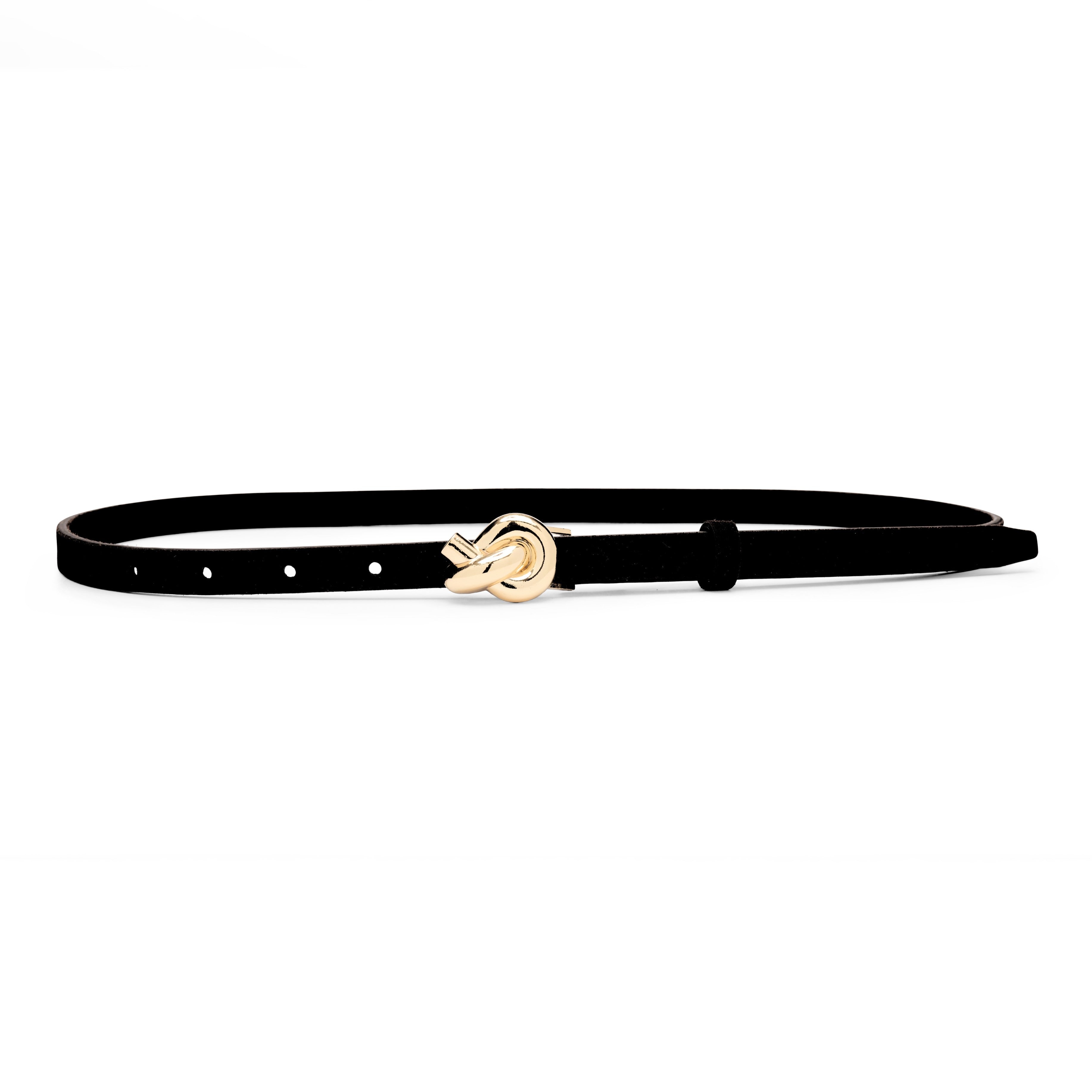 LOVESTRENGTH Black Leather Double Buckle Belt Amazon.com: OYOANGLE Women main image 4