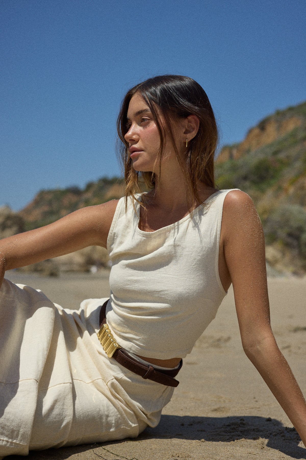 LOVESTRENGTH Austen Tan Suede Waist Belt In Genuine Leather. Size M/L 20220205_00861_1600x.jpg?v=  main image 3