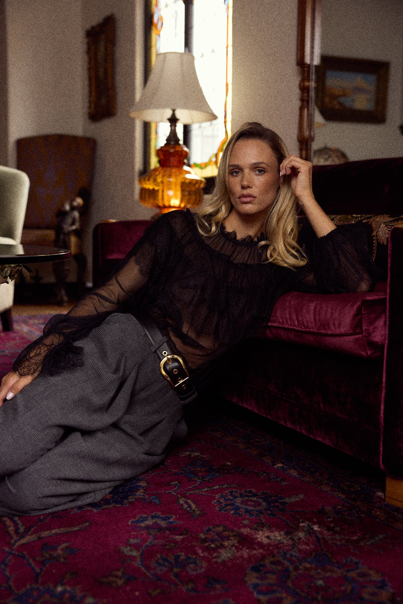 James Hip Belt, Black Leather