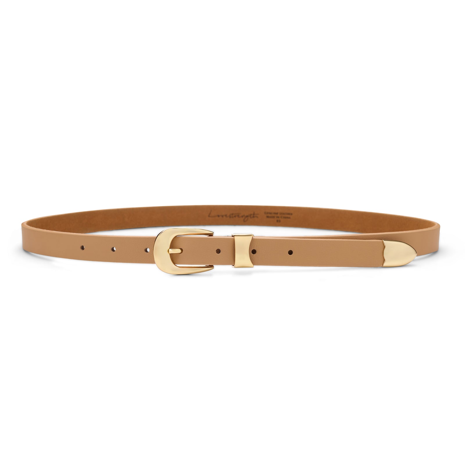 NEW LOVESTRENGTH women\'s eden grommet belt in fawn Hip Belts – LOVESTRENGTH BELTS main image 3