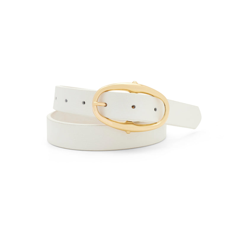 Carter Hip Belt, White with Gold
