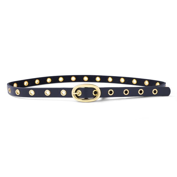 Eden Grommet Belt, Black