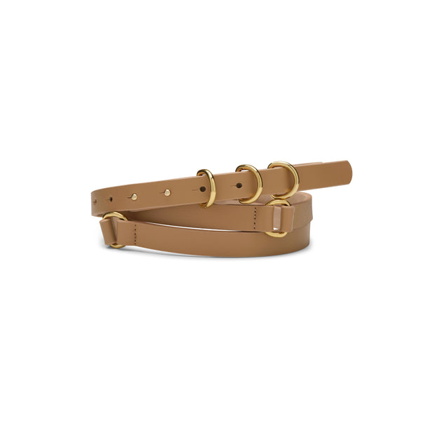 Huxley Waist Belt, Brush with Gold