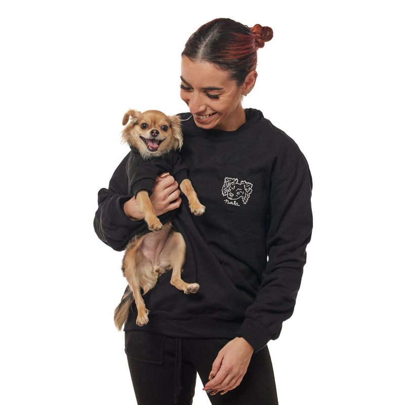 Custom puppyLove x Lovestrength Handmade Pet Sweatshirts