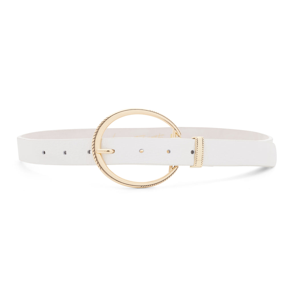 Portofino Leather Belt, White – LOVESTRENGTH BELTS display picture 3