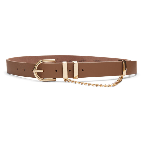 Lennox Leather Belt, Vintage Brown